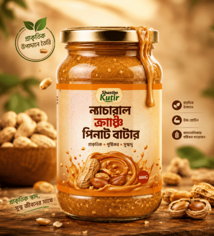 ন্যাচারাল ক্রাঞ্চি পিনাট বাটার